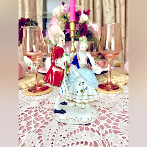 Vintage | Accents | Antique Victorian Man And Woman Porcelain Figurine ...